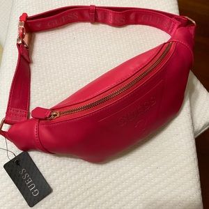 Guess hot pink fanny bag